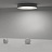 Минималистичный потолочный светильник с асимметричным дизайном ECLA 57 см  Белый фото 5