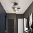 Потолочный светильник в минималистском дизайне со стеклянным плафоном HOWES 20 см  Серый фото 6