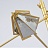 Геометрическая люстра со стеклянными плафонами в форме кристаллов DIAMOND W Матовый фото 10