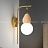 Настенный светильник с шарообразным матовым плафоном и деревянной отделкой FABRON WALL фото 12