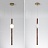 Серия подвесных светильников вытянутой цилиндрической формы с деревянными элементами CORNELL вертикаль фото 2