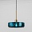 Подвесной светильник с плафоном из синего стекла LEWIS вертикаль фото 4