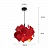 Дизайнерский подвесной светильник с имитацией древесной фактуры SEASONS 60 см  Красный фото 6