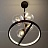 Светильник с шарообразными плафонами разного диаметра и широким светодиодным кольцом IONA B маленький фото 5