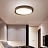 Потолочный светодиодный светильник SHELL 50 см  Черный Теплый свет фото 4
