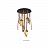 Подвесной светильник с рельефным плафоном и деревянными лианами TUSKET светлое дерево 2 лампы фото 5