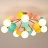 Потолочная люстра в современном стиле с шарообразными матовыми плафонами и декором в виде цветных дисков MATISSE C фото 11