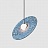 Подвесной светильник Stone Disc Haning Pendant Синий фото 4