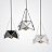 Модный геометрический светильник RODS Белый плафон+черный каркас фото 7